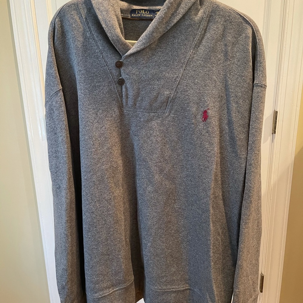 Polo Ralph Lauren shawl collar ribbed knit sweaters